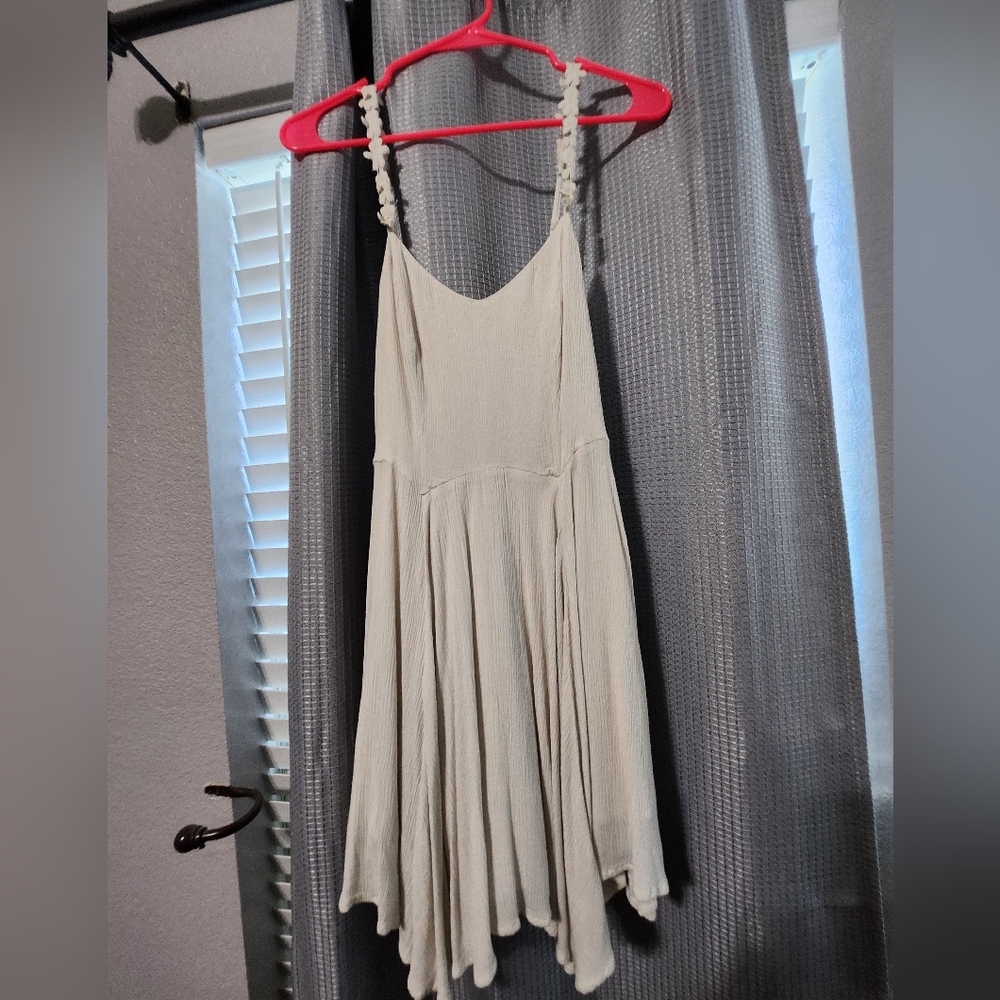 Forever 21 Cream Asymmetrical Dress